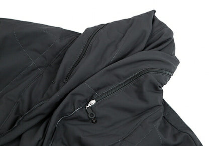 PLEATS PLEASE Ultrasonic Cut Hooded Coat Gray Size 3