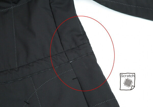 PLEATS PLEASE Ultrasonic Cut Hooded Coat Gray Size 3