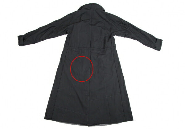 PLEATS PLEASE Ultrasonic Cut Hooded Coat Gray Size 3