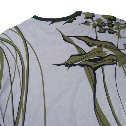 DOLCE&GABBANA Art Print Oversized Long Sleeve T-Shirt Gray Size 48