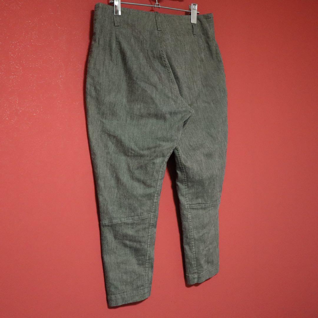 Y's Gray Cotton Blend Cropped Jodhpur Pants Size 2