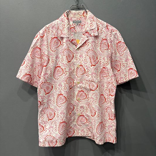 COMME des GARCONS HOMME 03AW Paisley Open Long Sleeve Shirt Size L