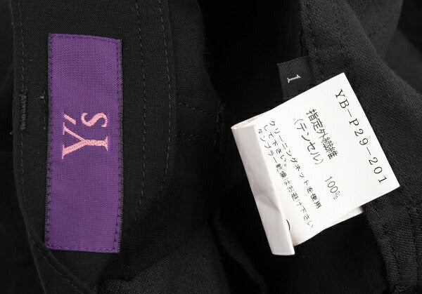 Y's Tencel Cargo Pants Black Size 1