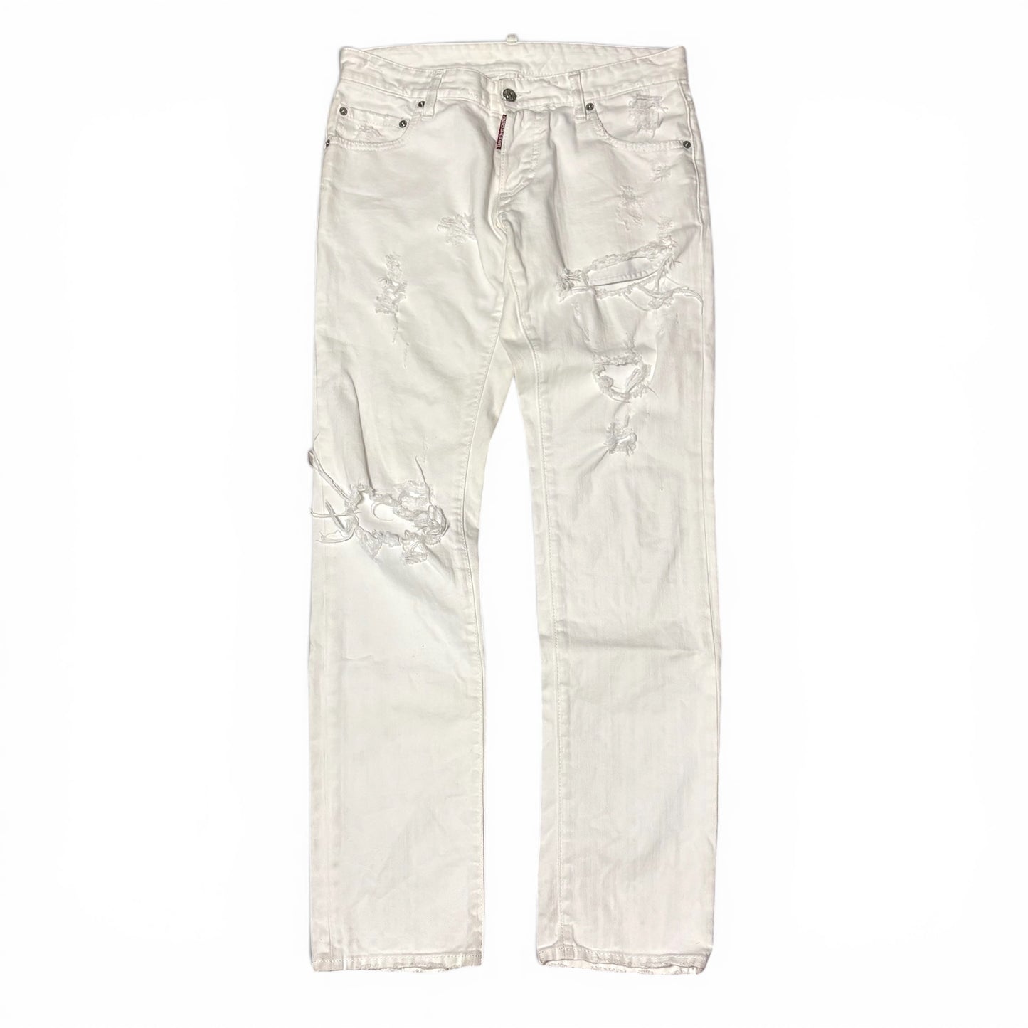 Dsquared2 White Denim Jeans Size 46