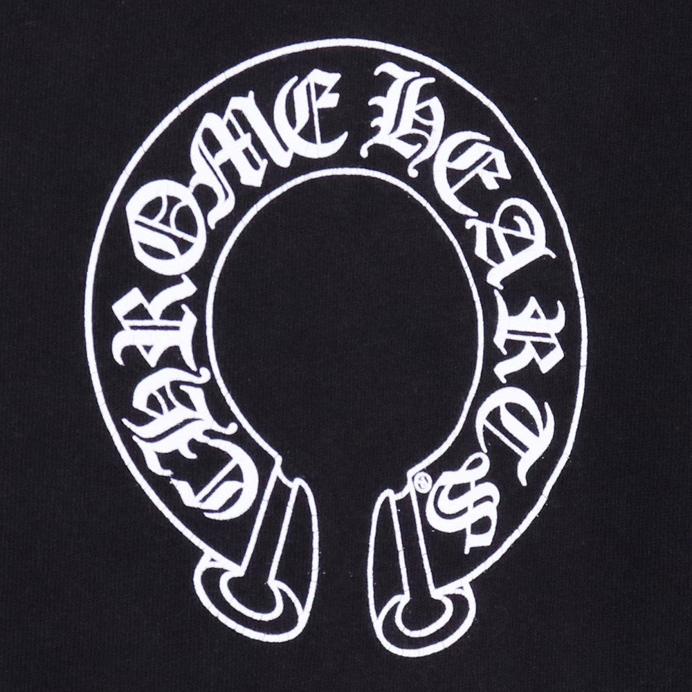 CHROME HEARTS Horseshoe T Bar Logo T-Shirt Black Size M