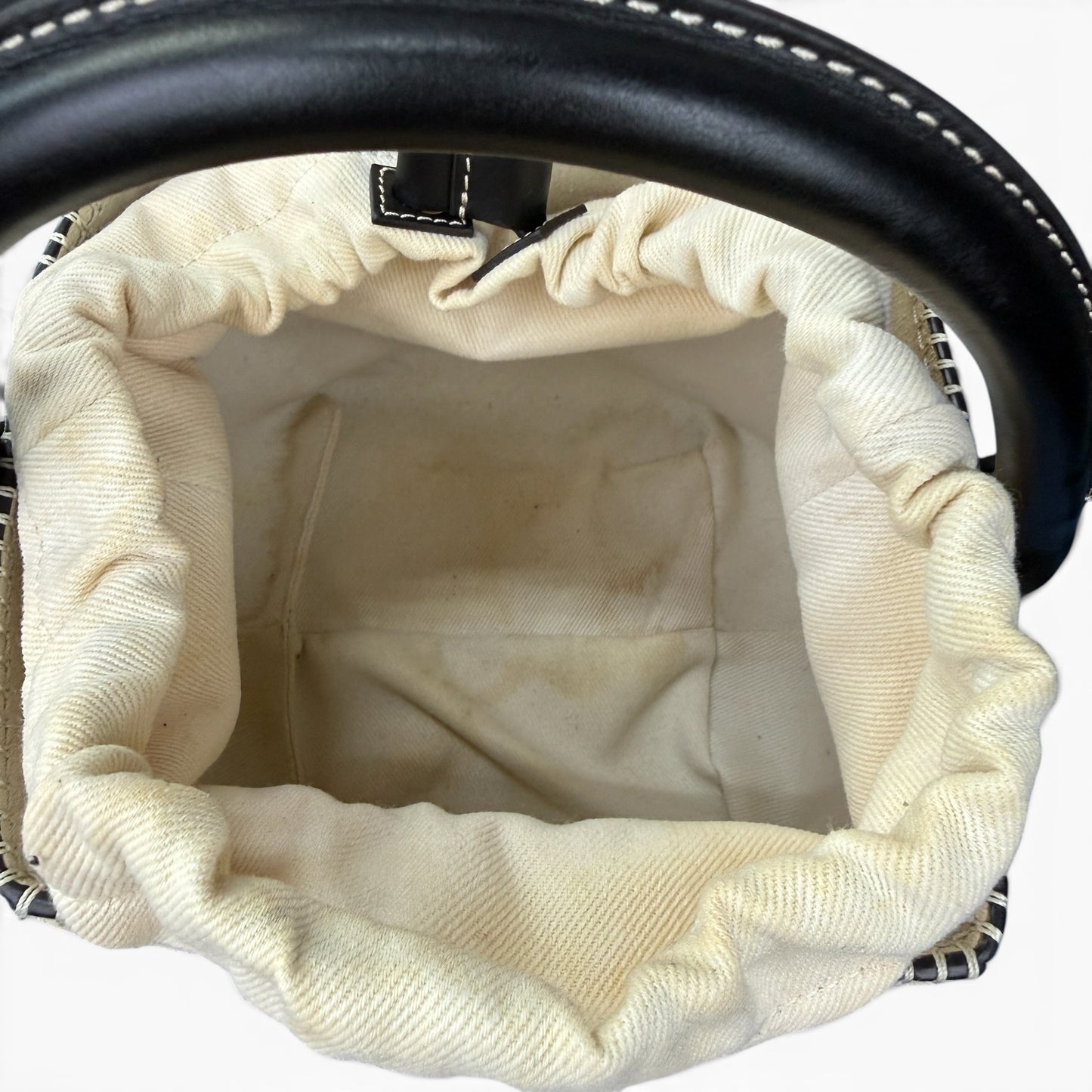 JACQUEMUS Le Seau Carré Bicolor Bucket Bag Size ONE SIZE