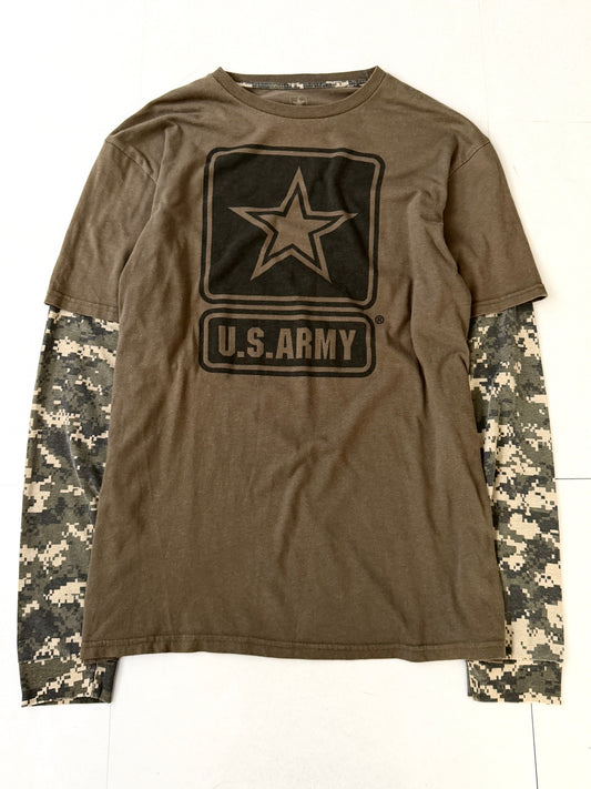 Vintage Layered Long Sleeve T-Shirt Size XL