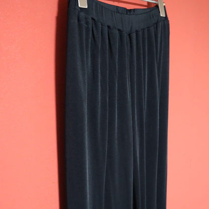 Issey Miyake 90s Rayon Lustrous Draped Pants Blue Size M