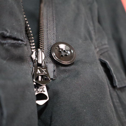 Armani Exchange Zip Design Long Coat Black Size S