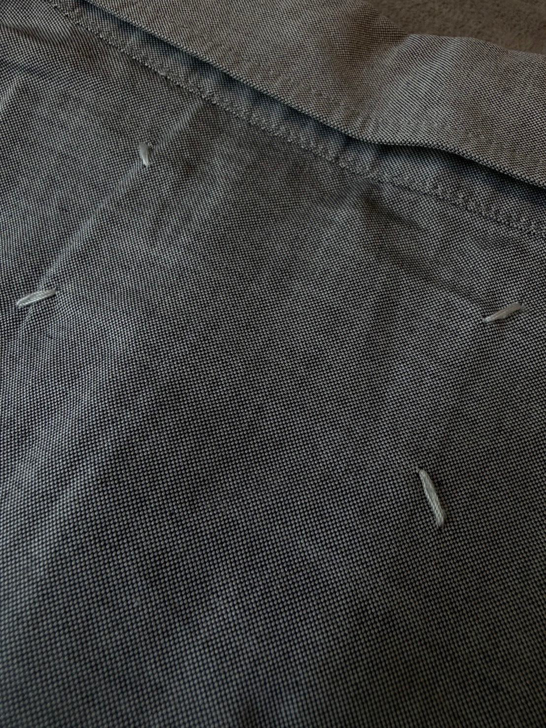Maison Martin Margiela SS13 Deconstructed Shirt Gray Size S