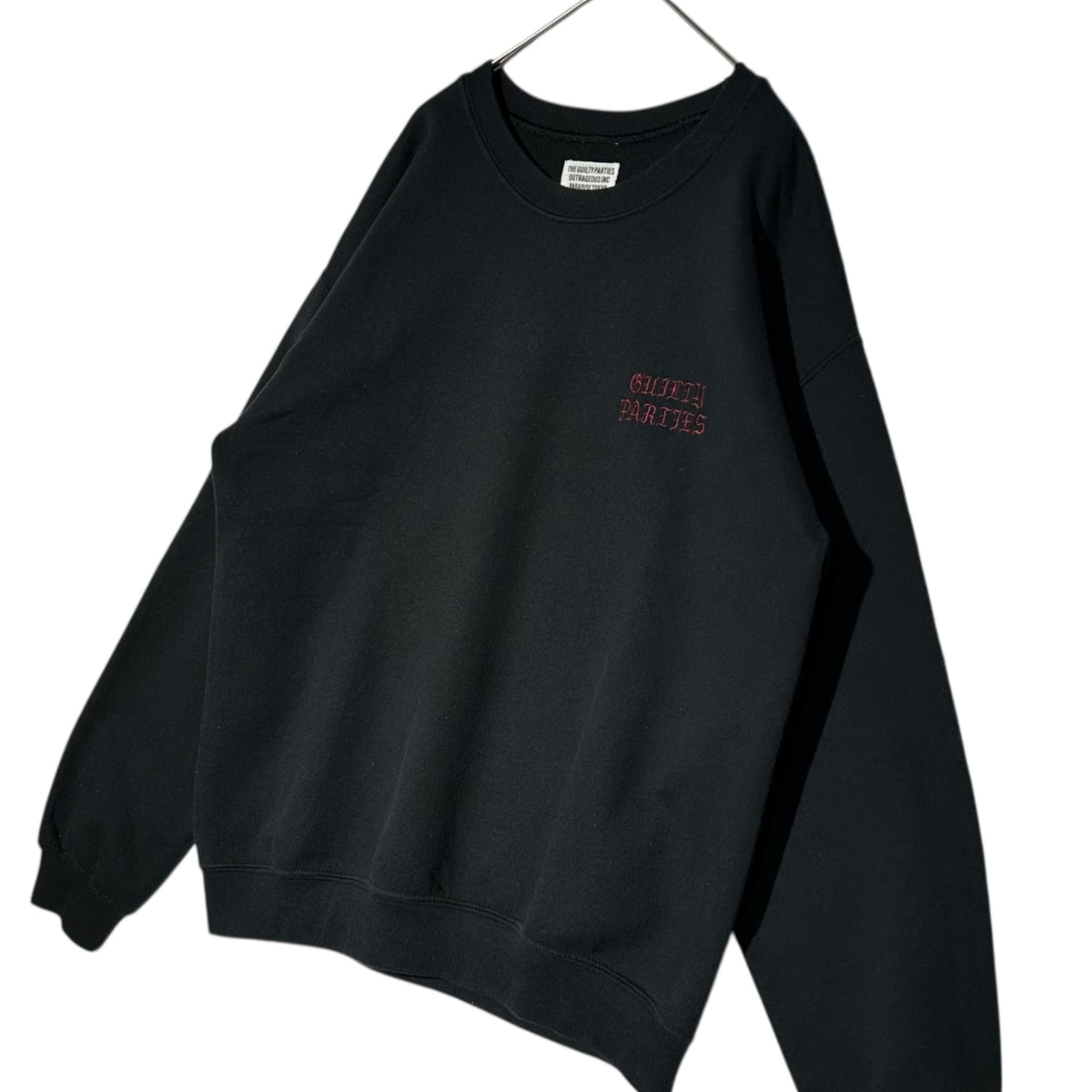 WACKO MARIA One-Point Logo Sweatshirt Black Size M