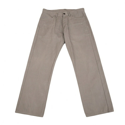 Y's Gray Cotton Canvas Pocket Design Pants Size 3