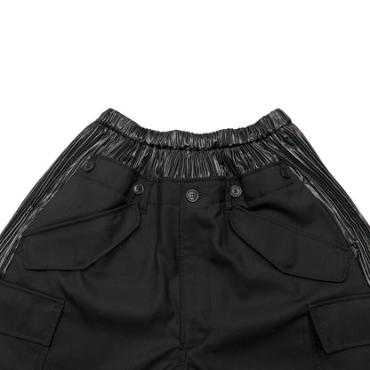 JUNYA WATANABE 25AW Gabardine Satin Wide Pants Black Size XS