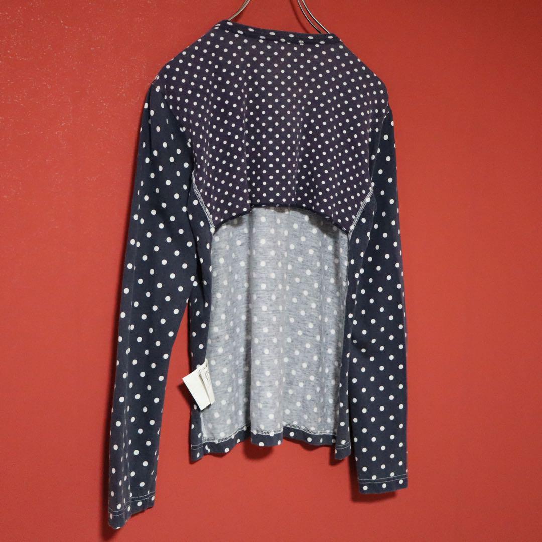 Comme des Garcons 11AW Back Cutout Dot Panel Long Sleeve Tee Size M