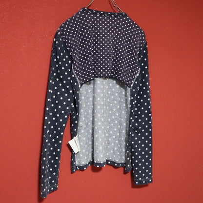 Comme des Garcons 11AW Back Cutout Dot Panel Long Sleeve Tee Size M