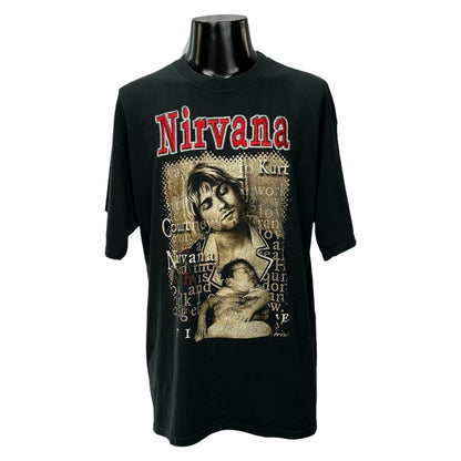 NIRVANA "KURT & FRANCES" T-Shirt Double-Sided Size XL