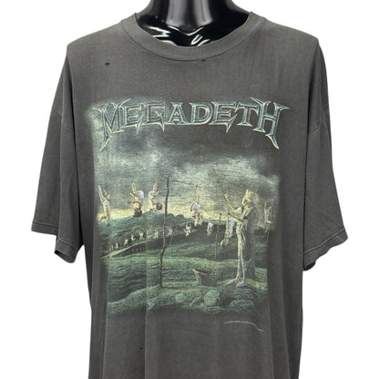 MEGADETH 90s "HUNG OUT TO DRY" Vintage T-Shirt Size XL