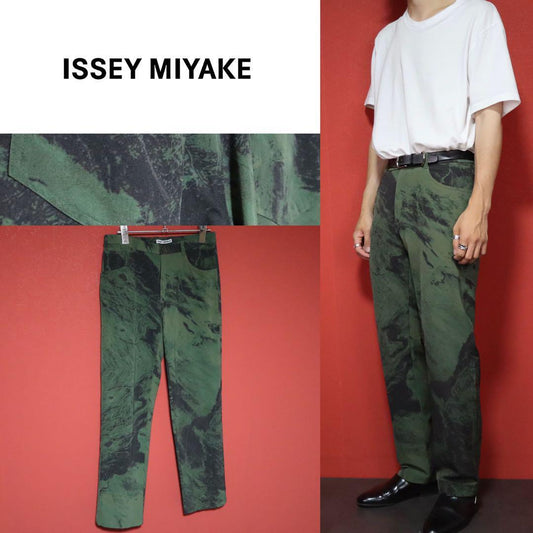 Issey Miyake 99AW Marble Print Pants Size L