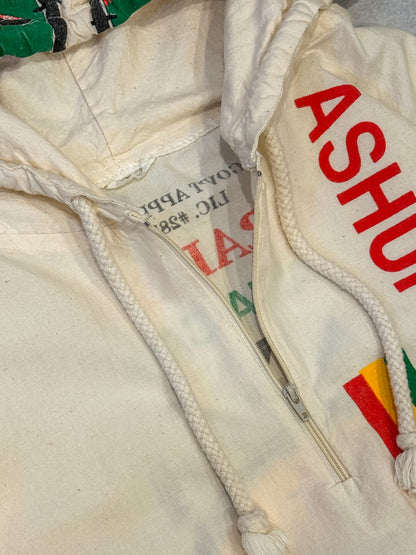 LA TRENZZ 00s Cotton Rasta Anorak White Size XL