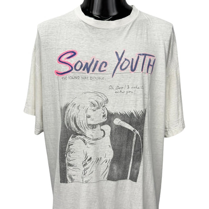 SONIC YOUTH Vintage "Goo" Pettibon Graphic T-Shirt Size XL