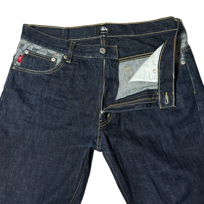 Stussy Monogram Denim Jeans Size 32