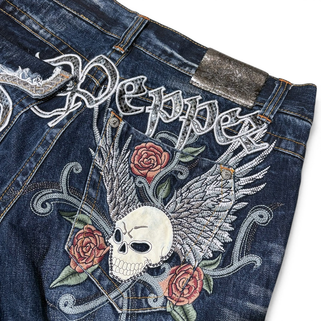 Vintage RED PEPPER Baggy Blue Jeans Size 34