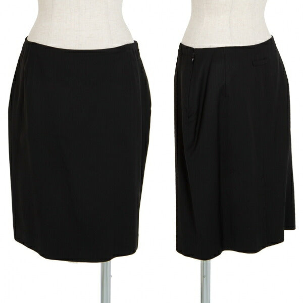 Jean Paul GAULTIER FEMME Wool Rayon Skirt Black Size 40