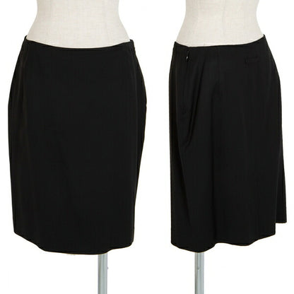 Jean Paul GAULTIER FEMME Wool Rayon Skirt Black Size 40