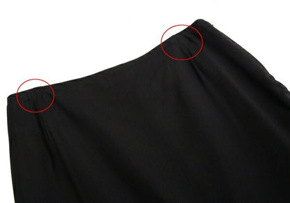 Jean Paul GAULTIER FEMME Wool Rayon Skirt Black Size 40
