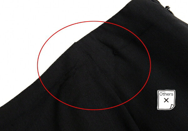 Jean Paul GAULTIER FEMME Wool Rayon Skirt Black Size 40