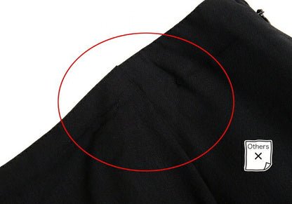 Jean Paul GAULTIER FEMME Wool Rayon Skirt Black Size 40