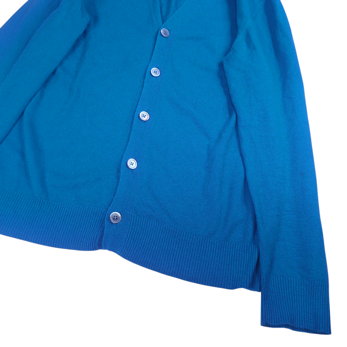 Comme des Garcons Cashmere Wool Cardigan Blue Size L
