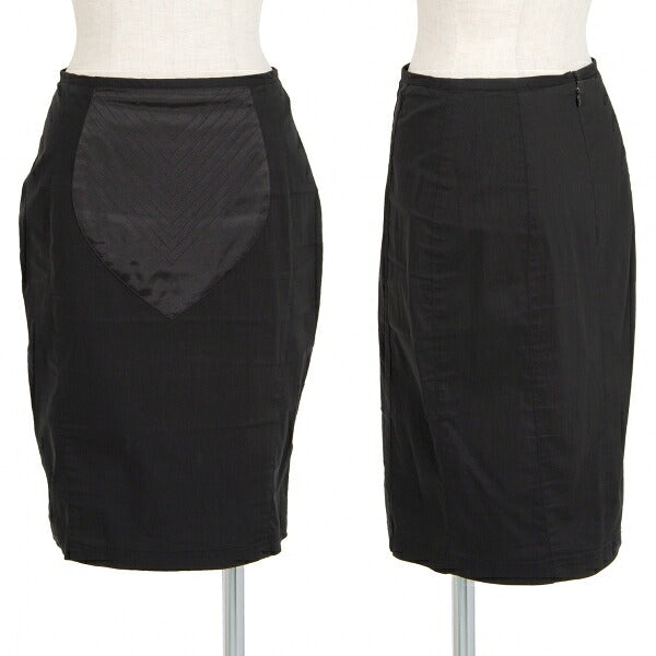 Jean Paul GAULTIER CLASSIQUE Front Panel Skirt Black Size 40