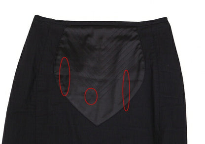 Jean Paul GAULTIER CLASSIQUE Front Panel Skirt Black Size 40