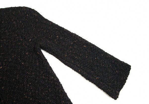 Y's Wool Blend Nep Knit Cardigan Black Size 3