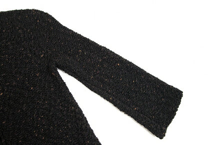 Y's Wool Blend Nep Knit Cardigan Black Size 3