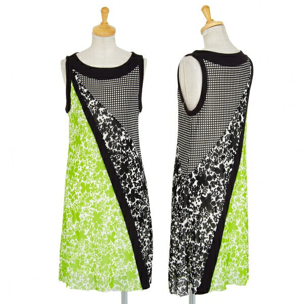 VIVIENNE TAM Paneled Print Powernet Dress White Multi Size 1