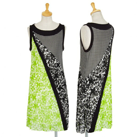 VIVIENNE TAM Paneled Print Powernet Dress White Multi Size 1