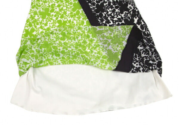 VIVIENNE TAM Paneled Print Powernet Dress White Multi Size 1