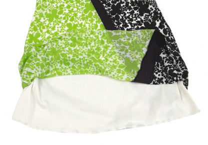 VIVIENNE TAM Paneled Print Powernet Dress White Multi Size 1