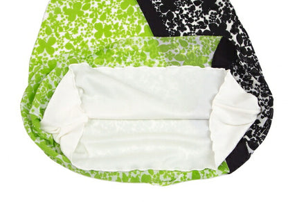 VIVIENNE TAM Paneled Print Powernet Dress White Multi Size 1