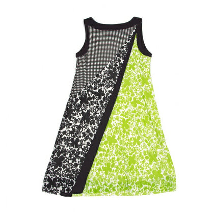 VIVIENNE TAM Paneled Print Powernet Dress White Multi Size 1