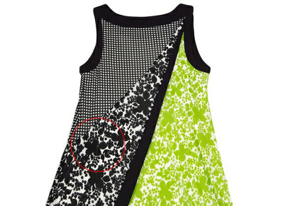 VIVIENNE TAM Paneled Print Powernet Dress White Multi Size 1