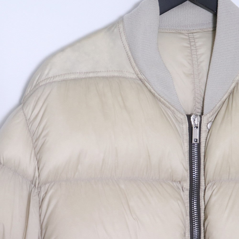 RICK OWENS 21AW Flight Down Jacket Beige/Black Size 46
