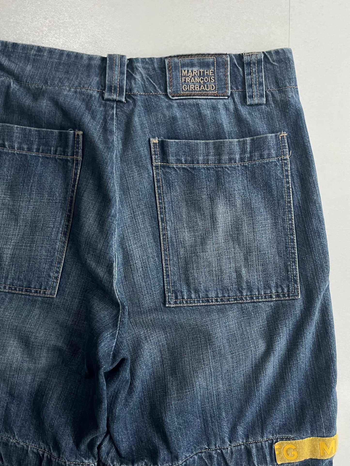 Marithe + Francois Girbaud Blue Jogger Shorts Size 34