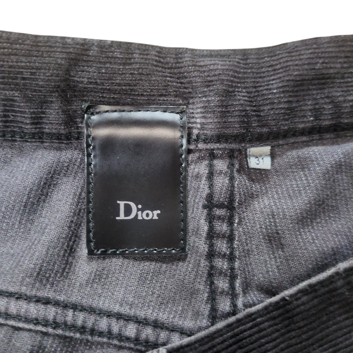 Dior HOMME 07AW Corduroy Coating Skinny Pants Size 31