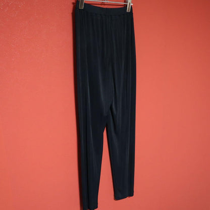Issey Miyake 90s Rayon Lustrous Draped Pants Blue Size M