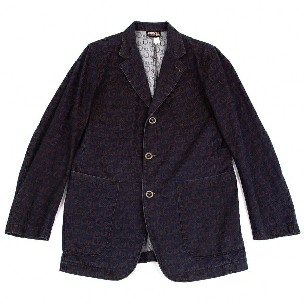 JPG by GAULTIER Lettering Jacquard Jacket Brown Size 48