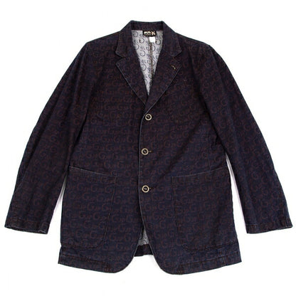 JPG by GAULTIER Lettering Jacquard Jacket Brown Size 48