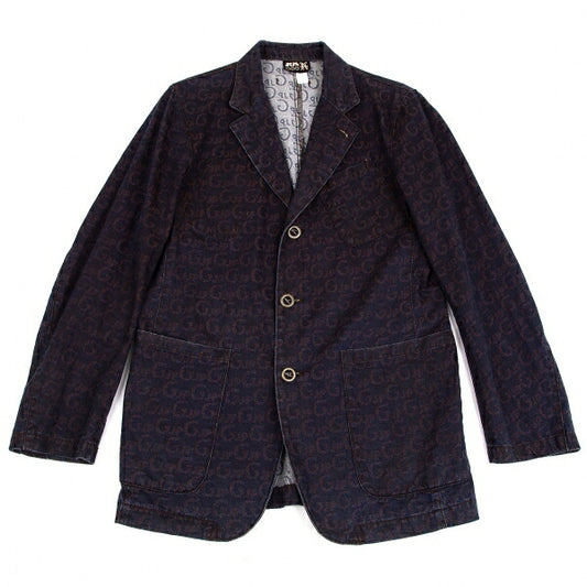 JPG by GAULTIER Lettering Jacquard Jacket Brown Size 48